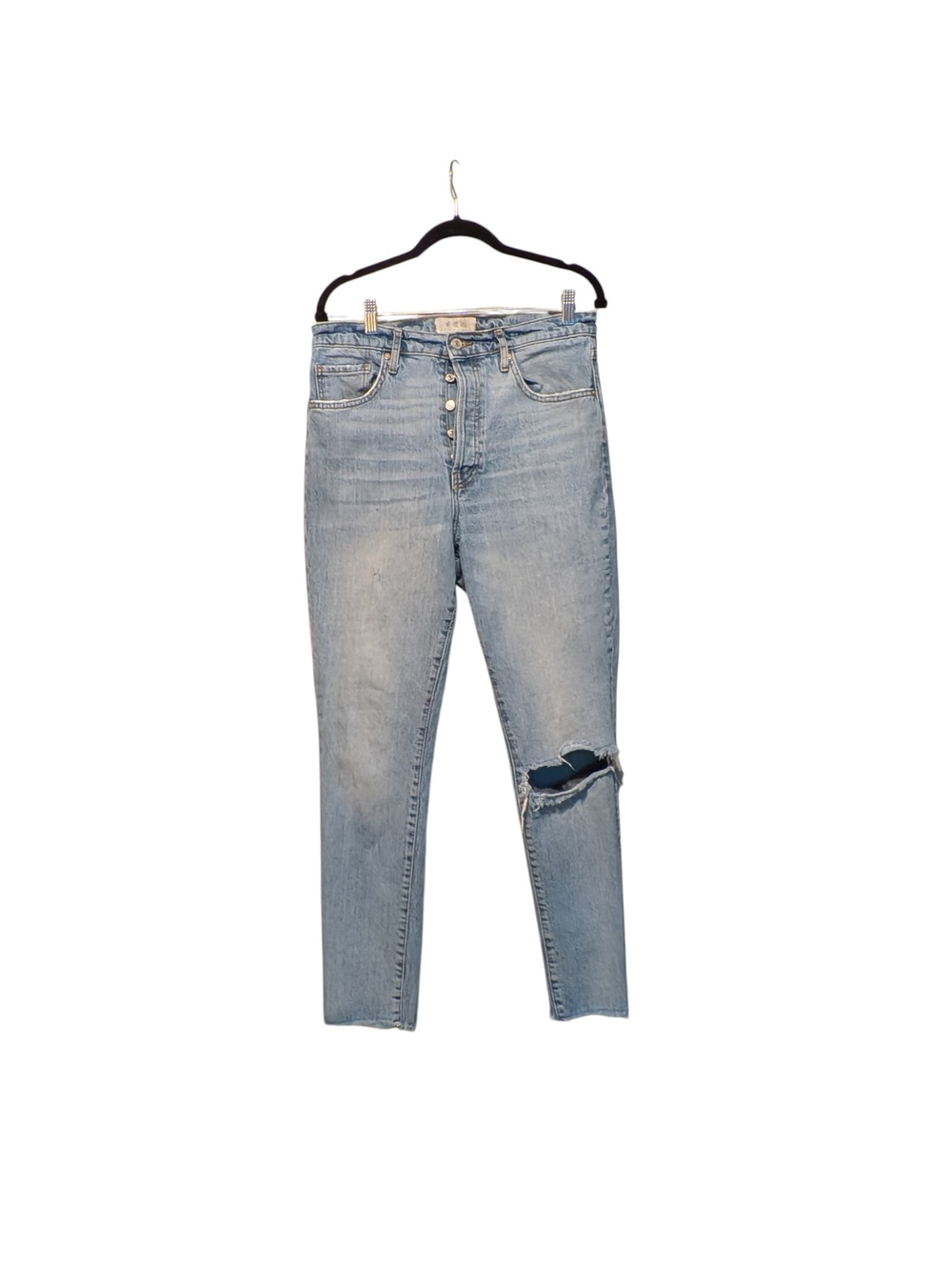 We The Free Light Blue High-Rise Distressed Jeans